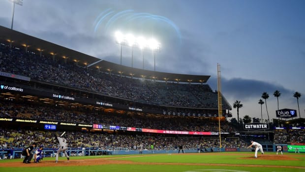 Los Angeles Dodgers left-hander Bryan Hudson